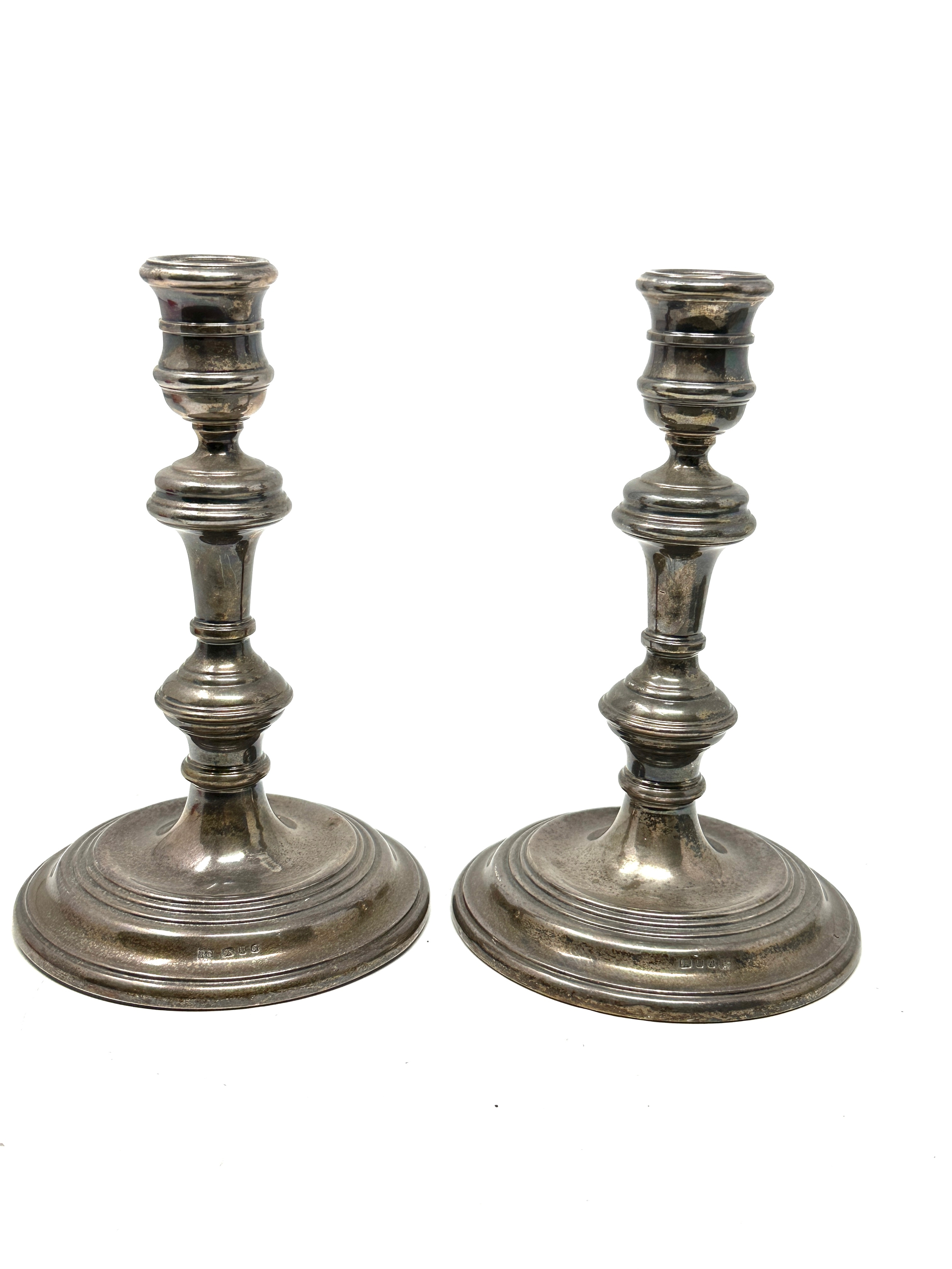 Vintage silver candlesticks London silver hallmarks measure approx height 16.5cm - Image 2 of 4