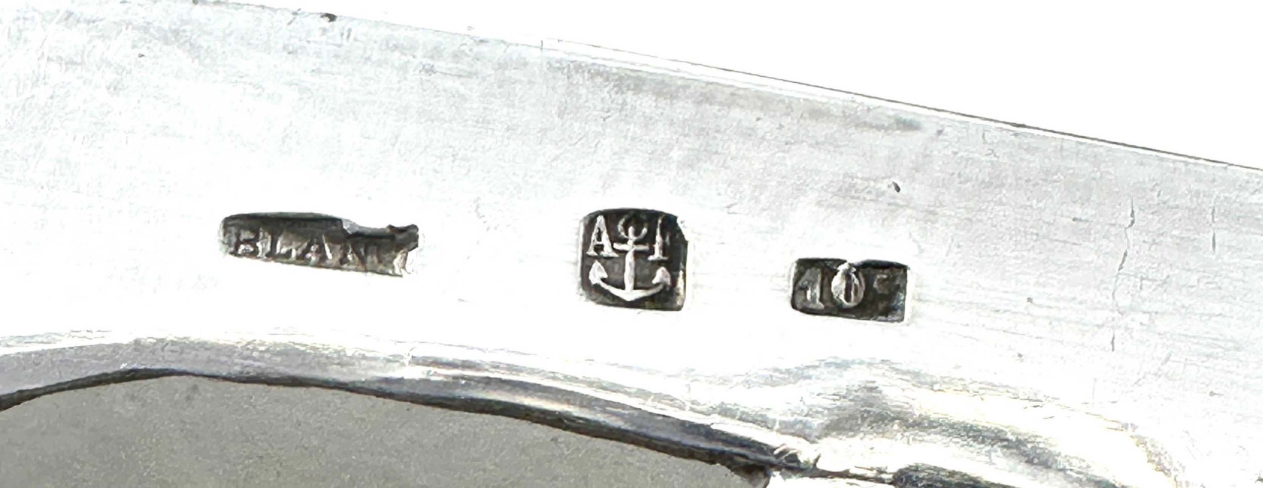 French blanc silver fish servers hallmarked blades - Image 3 of 4