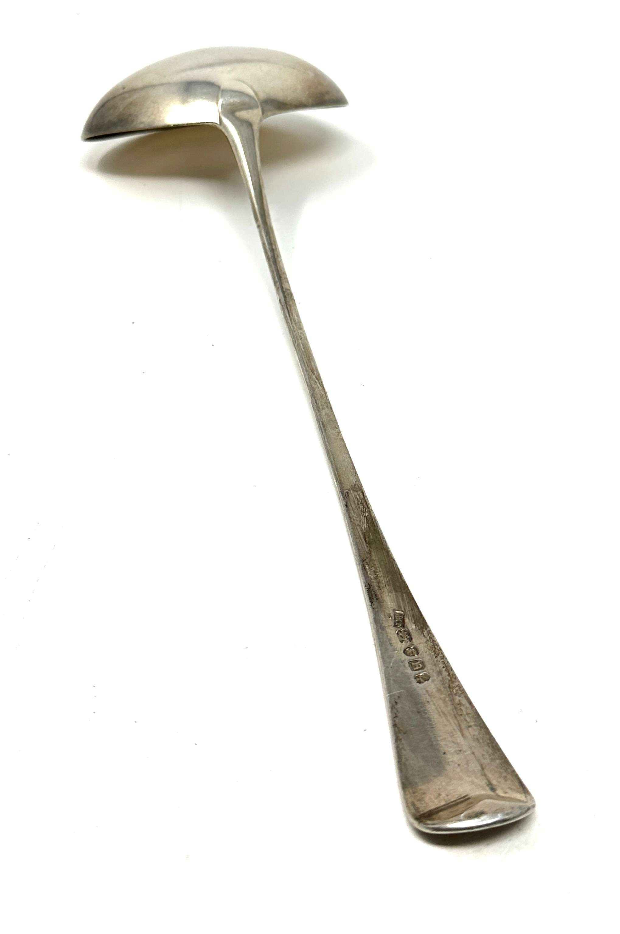 Georgian silver soup ladle london silver hallmarks - Image 2 of 3