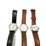 3 vintage gents wrist watches inc avia etc the watches are ticking