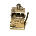 Heavy Vintage 9ct gold articulated fruit machine charm weight 7.5g makers I G Ltd