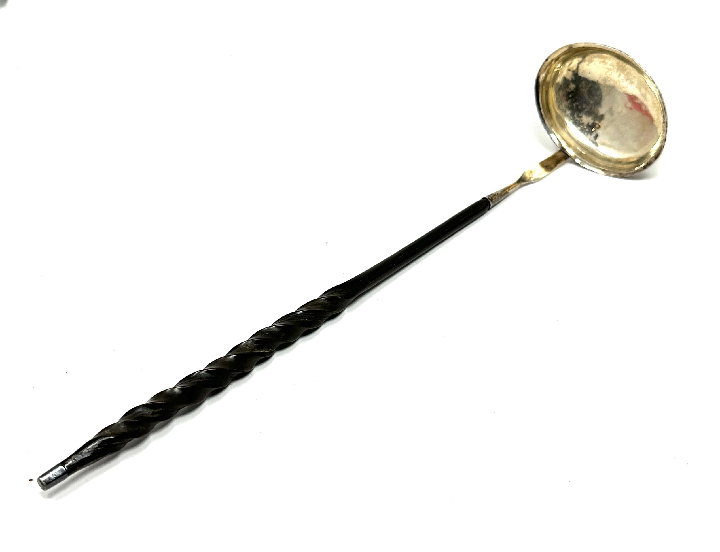 Antique silver toddy ladle