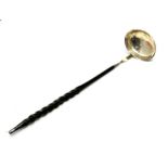 Antique silver toddy ladle