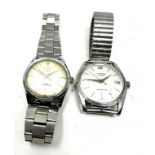 2 vintage gents wrist watches inc aj.w benson tugaris the watches are ticking