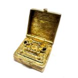 Vintage 9ct gold opening tape recorder charm full 9ct gold hallmarks weight 5g