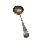 Antique 1820 georgian silver soup ladle London silver hallmarks maker william collins