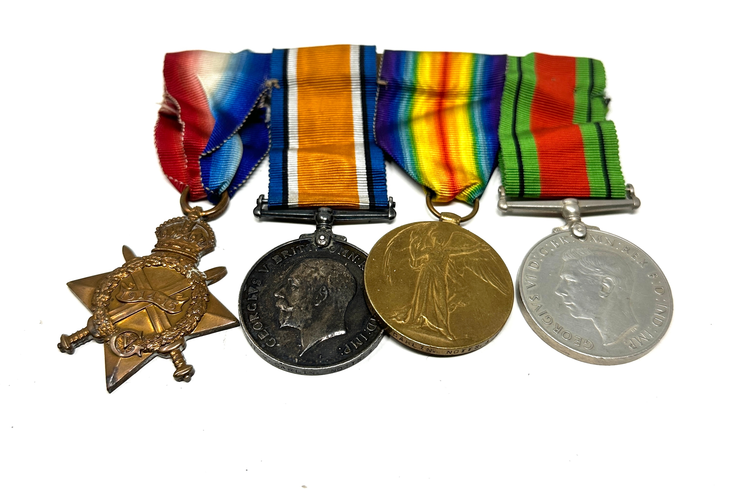 ww1 -ww2 mounted medal group to 240865 sjt m carlin notts & derby star named 6952 pte h.m carlin