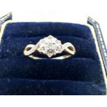 9ct gold diamond ring 1.4g