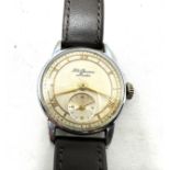 Vintage j.w.benson gents wrist watch the watch is ticking