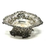 Antique silver sweet dish Goldsmiths & silversmiths company london silver hallmarks