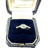 9ct gold aquamarine ring 2.1g