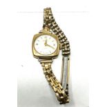 Ladies Vintage 9ct gold Zenith wristwatch the watch is ticking