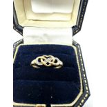 9ct gold diamond ring 1.2g