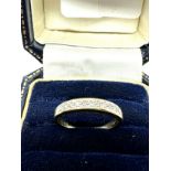 9ct gold diamond ring 2g 0.11ct diamonds