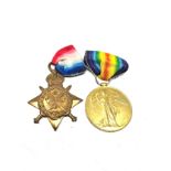 ww1 mons star medal pair to 8937 pte r.a.a ellis leicester regt