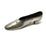 Antique silver shoe pin cushion in need of restoration