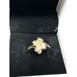 9ct gold diamond ring 2.1g