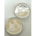 2 Silver large Britannia coins