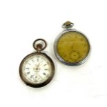 2 Silver pocket watches, untested