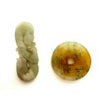 2 pieces of oriental Jade