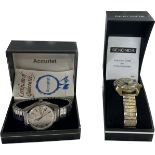 2 Boxed gents wrist watches includes Sekonda and Accurist, untested