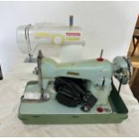 Vintage Jones sewing machine and a Toyota RS series sewing machine, no leads
