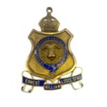 Vintage Masonic Nemo mortalium omnibus horis sapit Buffalo medal to Ernest William Lodge 5740