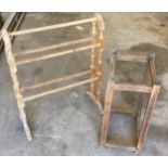 Vintage towel rail and a umbrella stand