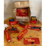 Selection of boxed Hornby railway items includes Garage, R.355 engine etc
