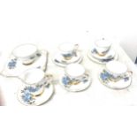 Part Royal Stafford ' Park Lane' bone china tea service to include tea cups, saucers, sugar bowl etc