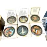 Eleven Bradford Exchange collectors plates to include ' The Show Maiden' , ' Magic Fish' , ' The
