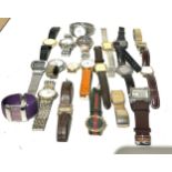 Large selection of 20 gents vintage wrist watches for spares or repairs all untested