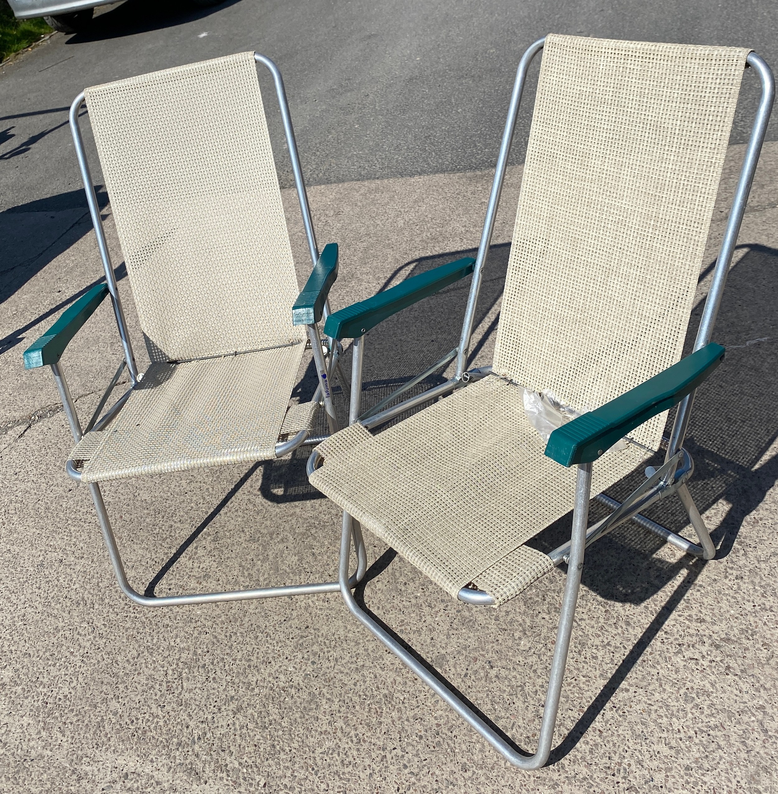 Pair of Lafuma outdoor chairs