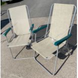 Pair of Lafuma outdoor chairs