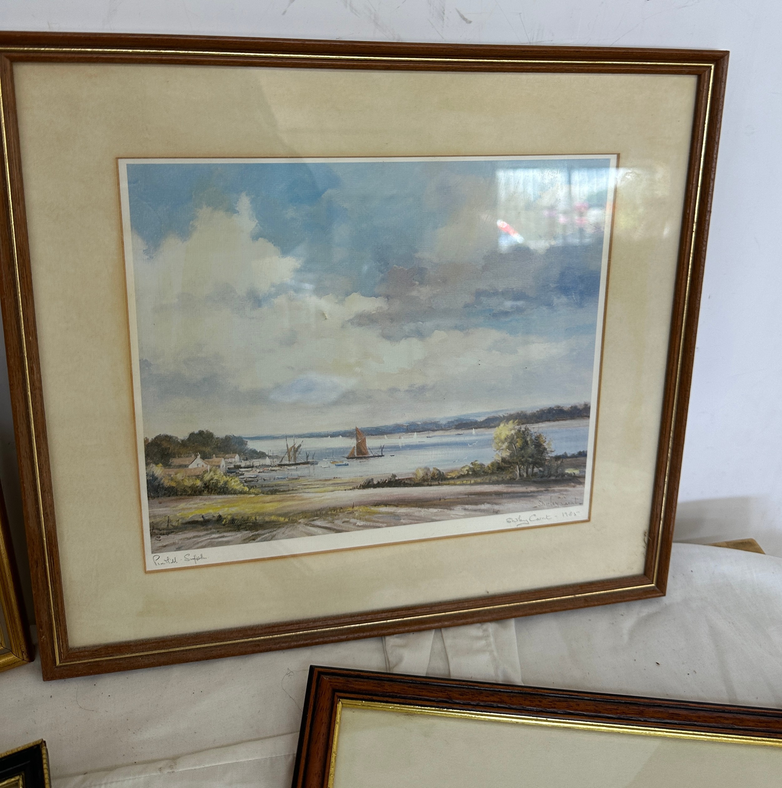 Framed prints by Shirley Carnt, Signed watercolour by Melvyn R J Brinkley, Watercolour by John - Image 3 of 8