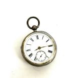 Silver pocket watch, untested