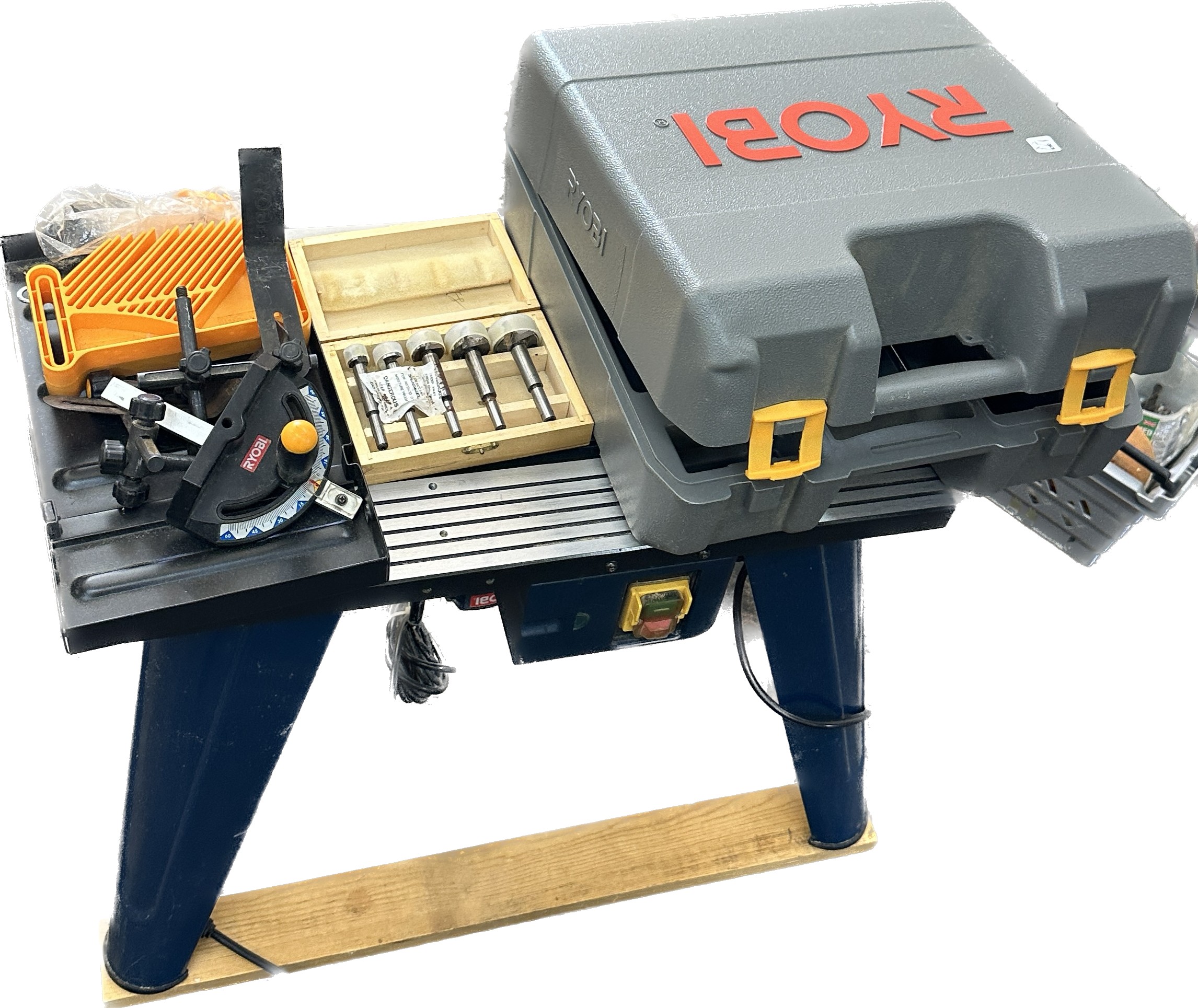 Ryobi router table with router bits - Image 4 of 4