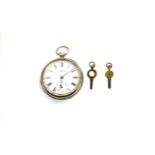 Vintage silver cased Waltham pocket watch, hallmarked