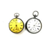 2 Vintage silver cased pocket watches includes John Bennet London