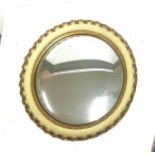 Gilt framed circle mirror 17 inches diameter