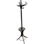 Vintage Bentwood coat stand, approximate height 72 inches