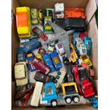 Selection of vintage toy cars to include Matchbox, Corgi etc