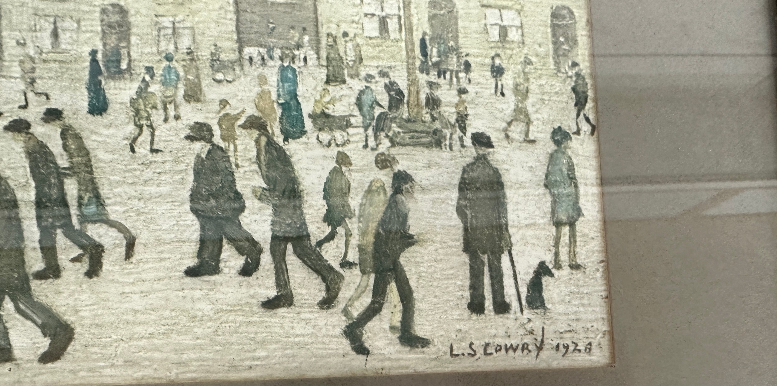 Framed Lowry Print frame measures approximately 48cm by 63cm - Image 3 of 3