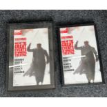 Two framed theatre posters largest measures approx 24 inches high by 17 inches wide