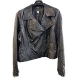 Ladies Mauanne james lare doute creation leather look jacket size 20