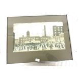 Framed Lowry Print frame measures approximately 48cm by 63cm