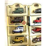 Selection of approximately 20 boxed Days Gone die cast cars includes Standard Oil, Atlas Tires,