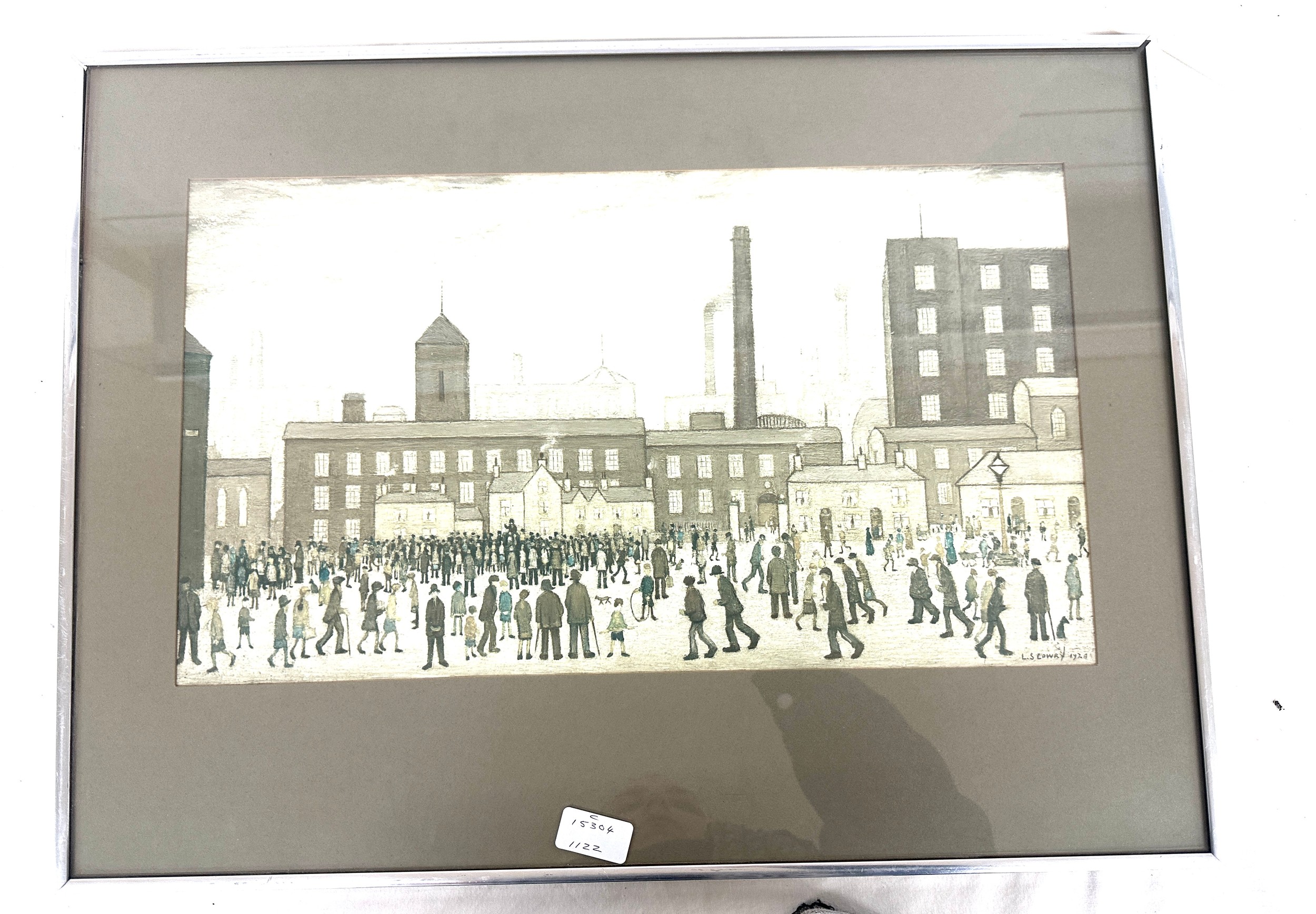 Framed Lowry Print frame measures approximately 48cm by 63cm - Image 2 of 3