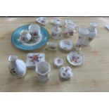 Selection of assorted pottery includes, Aynsley, Royal crown Derby etc