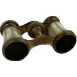 Vintage mother of pearl cased binoculars